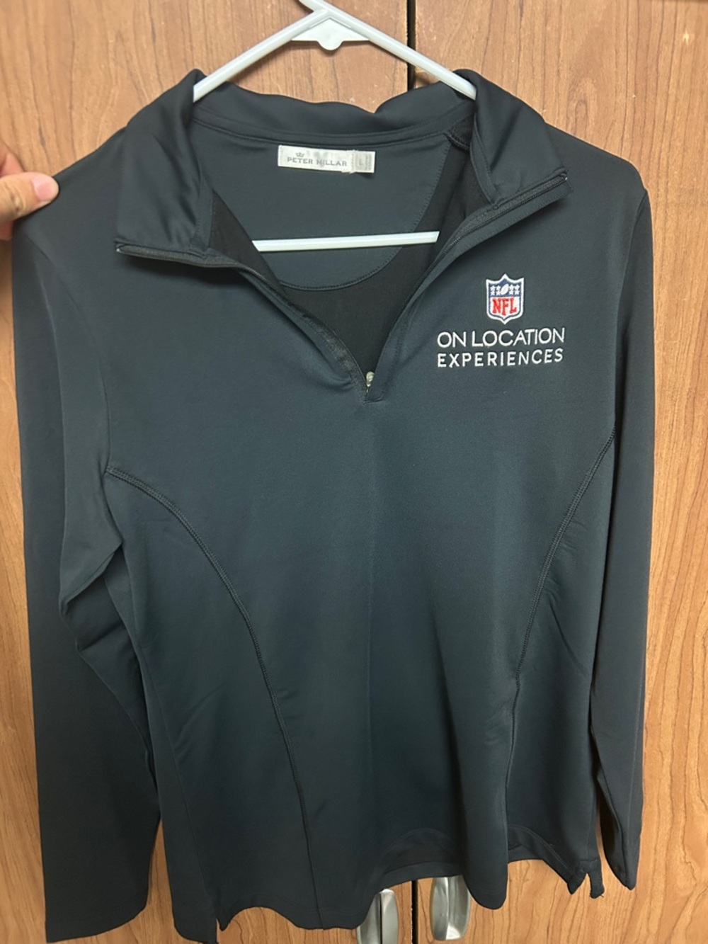 Peter Millar Black Performance Quarter-Zip Pullover